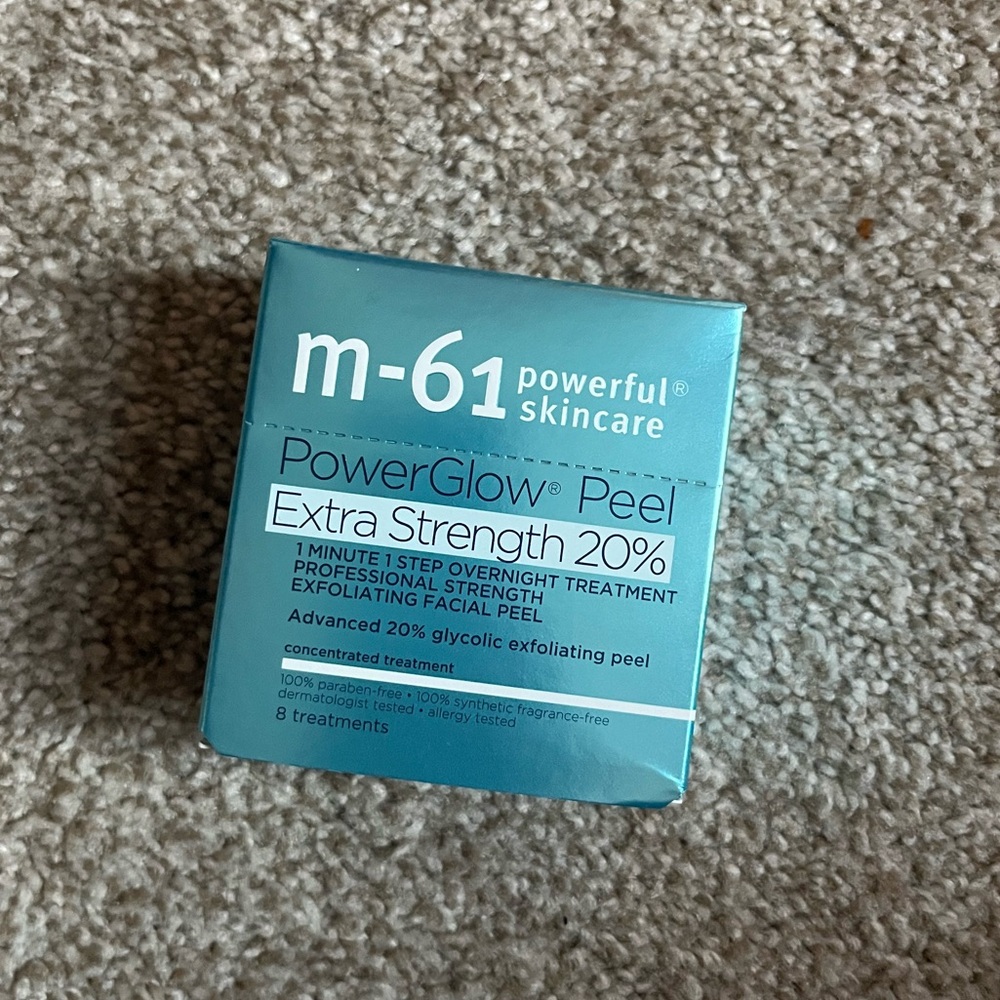 M-61 PowerGlow Peel Extra Strength 20% Lg. Size 20 Treatments Glycolic Peel NIB